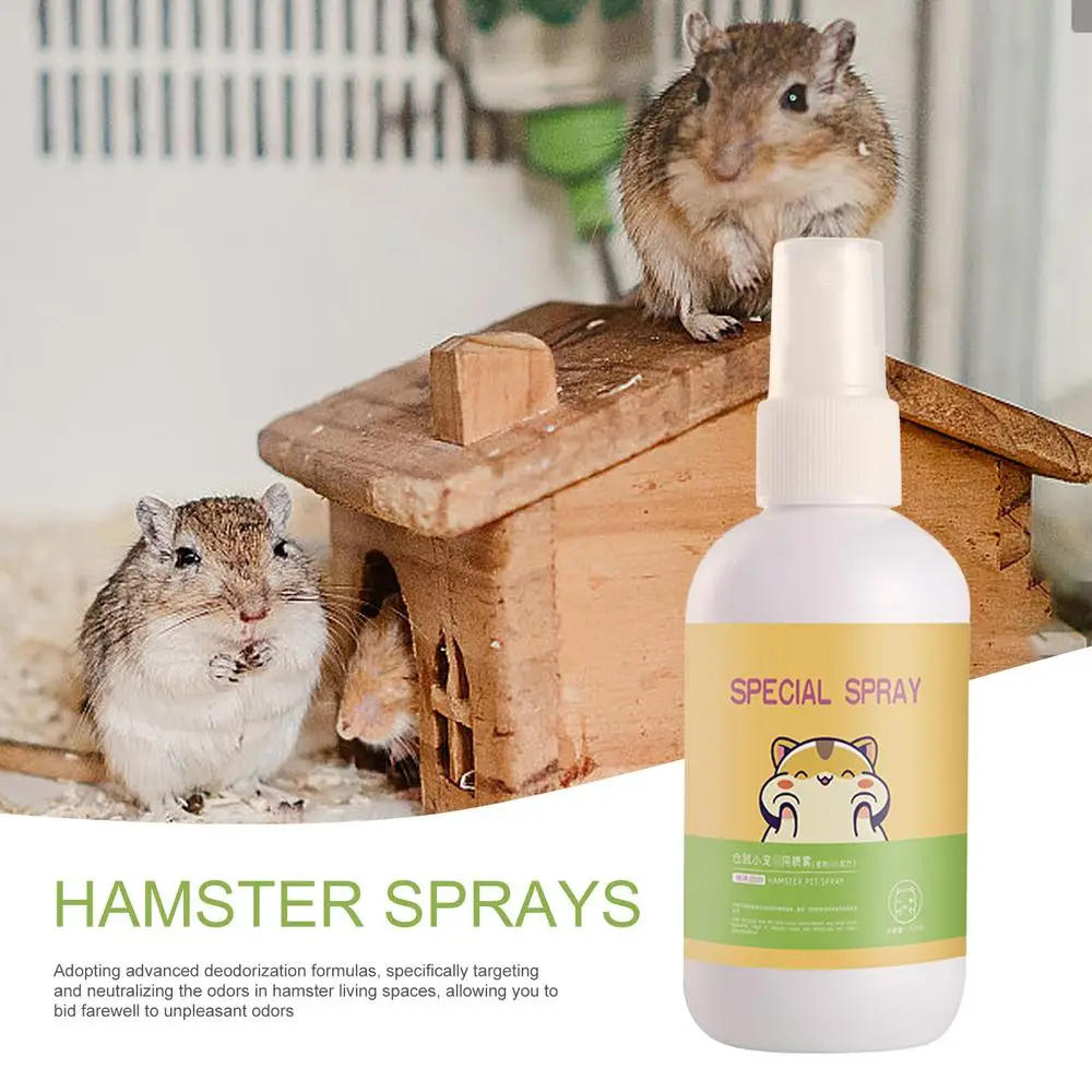 Description Picture 3 of item100ML Pet Odor Spray Pet Deodorizer Odor Removal Cage Cleaner Eliminate Pet Odors Long-Lasting Cleaner for Guinea Pigs Rabbits