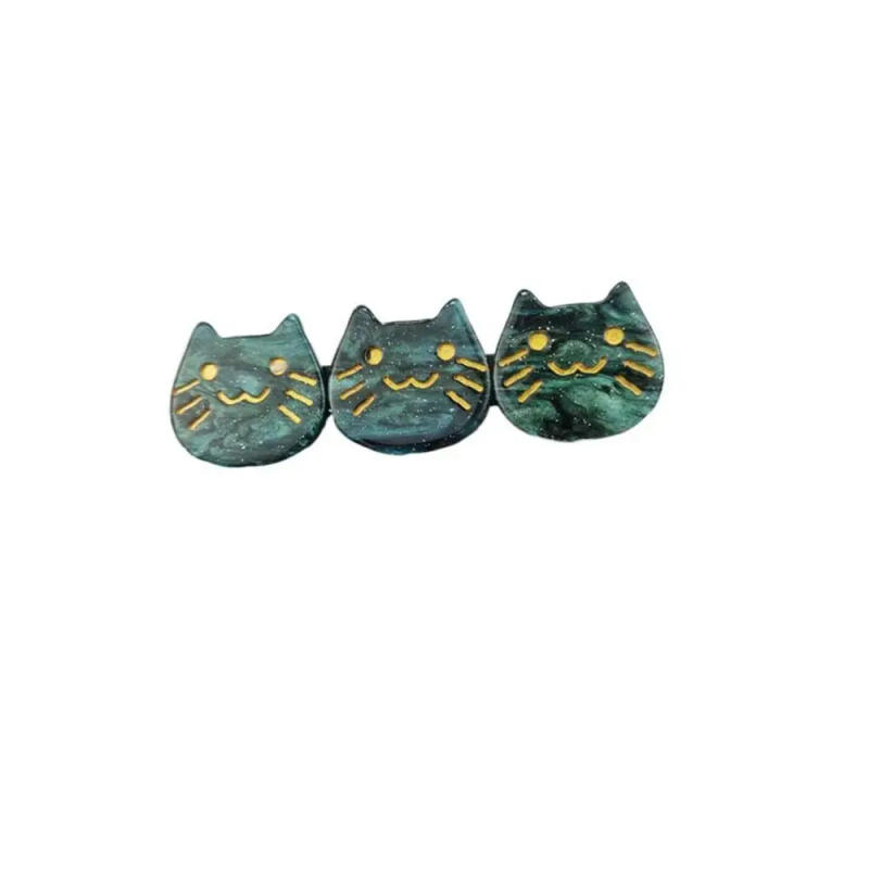 Description Picture 5 of itemBangs Clip For Children For Women Gifts Acetic Acid Female Barrettes Hair Accessories Three Cat Hair Clip Korean Style Hairpin