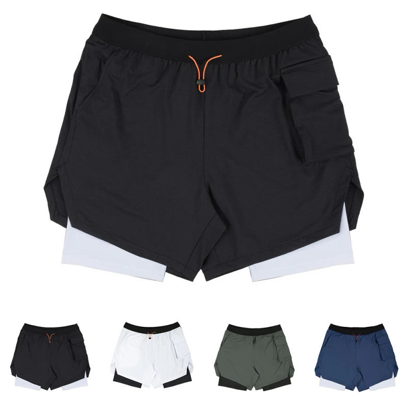 Description Picture 2 of itemStylish Men's Shorts Pant Short Men Shorts Quick Dry Running Regular Running Slight Stretch Solid Color Sports