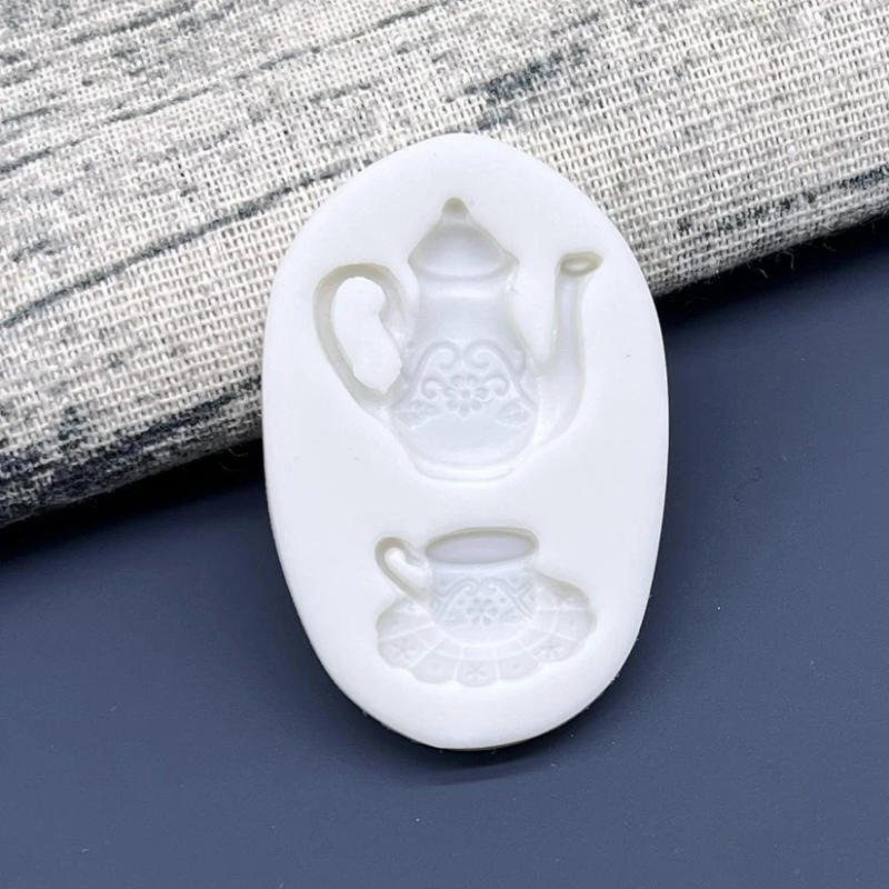 Description Picture 5 of itemTea Party Silicone Sugarcraft Mold Resin Tools Cupcake Baking Mould Fondant Cake Decorating Tools