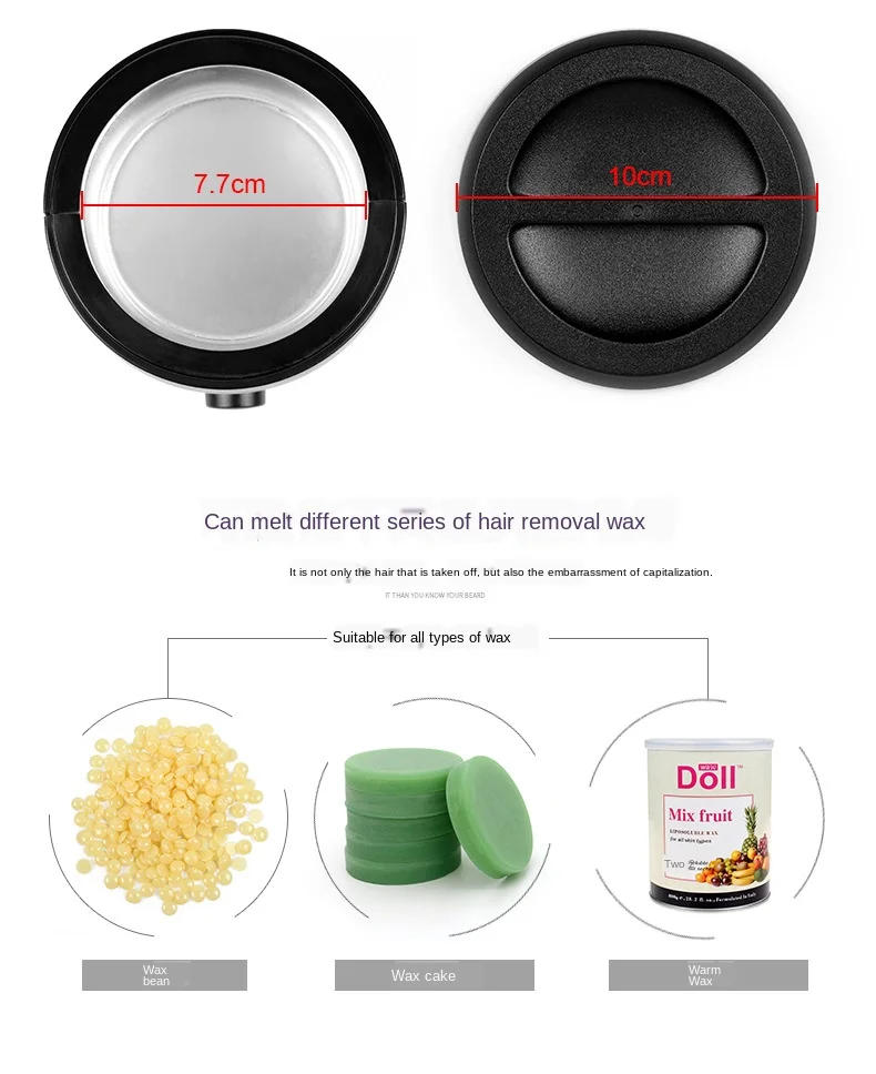 Description Picture 4 of itemWaxing Machine for Hair Removal Hair Removal Wax Melting Machine 200ml Wax Heater Depilation Paraffin Warmer Waxing Dipping Pot