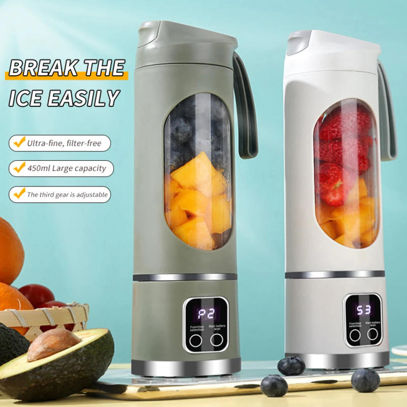 Description Picture 2 of item450ml Electric Fruit Juicer Portable Blender Fruit Mixer Extractors Home USB Rechargeable Juicer Maker Machine Smoothies Mixer