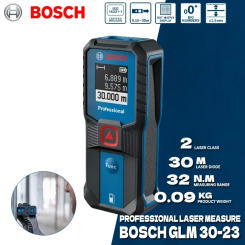 BOSCH Laser Range Finder Double Button High Precision Lightweight Modern Screen Measurement Laser Measure RangeFinders GLM 30-23