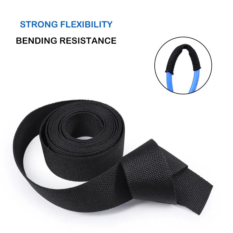 Description Picture 6 of item1/5/10/50M Heat Shrink Braided Sleeving Dia 4mm - 30mm Auto Car Wire Wrap Sheath Insulated Tube Line Protection PET Cable Sleeve