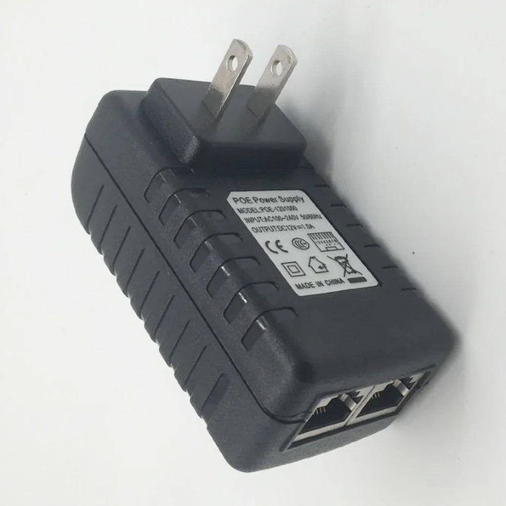 Description Picture 5 of itemNew 1PCS CCTV Security AC 110V-240V to DC 12V 15V 24V 48V 0.5A 1A POE adapter Injector Ethernet IP Camera Phone PoE Power Supply