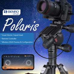 BENRO Polaris BR203 BR209 Smart Electric Tripod Head Remote Control Portrait Elimination Panorama BallHead Timelapse Star Track