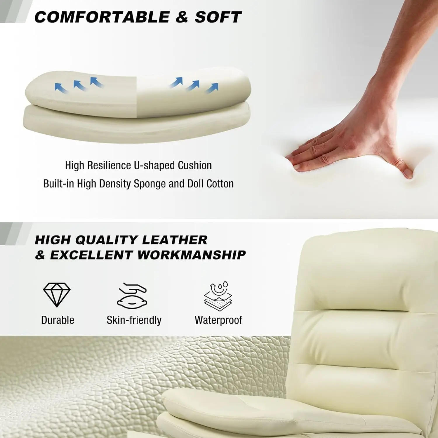 Description Picture 5 of itemManicure Table Set for Nail Tech, 3 Piece Nail Table Set, Modern Nail Desk Set, Glass Top Table Set with No Wheels Chair