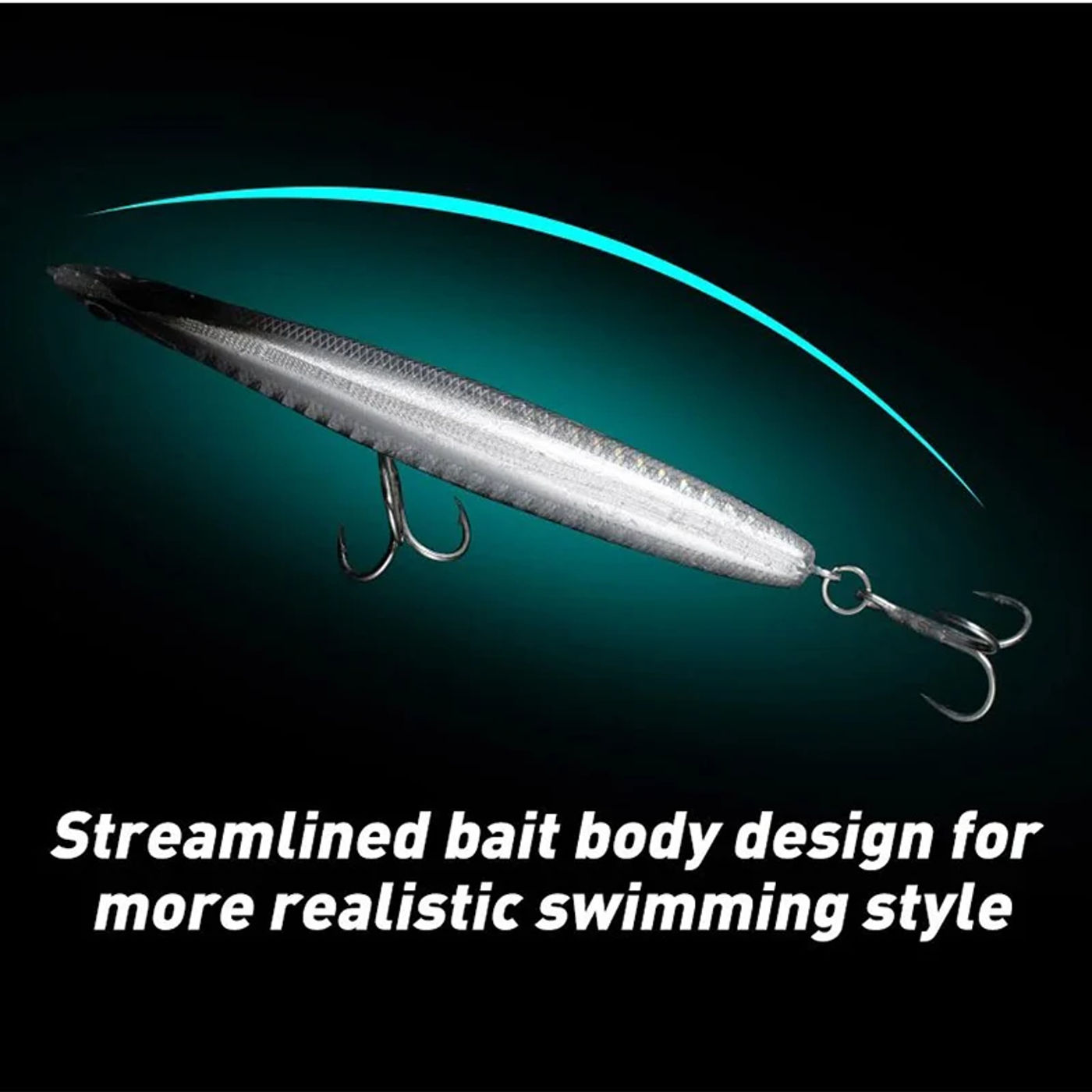 Description Picture 5 of item4pcs/set Fishing Lure Pencil Sinking 10cm 24g Bass Fishing Tackle Saltwater Lures Fish Bait Trolling Lure Fishing Accessories