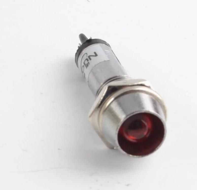 Description Picture 6 of item5pcs XD8-1 Metal Indicator lights 8mm Panel Power Signal lamp LED light Signal Convex lamp 12V 24V 220V 5 colours
