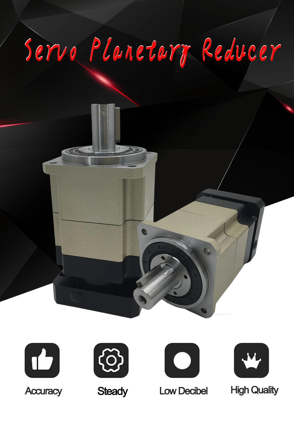 Description Picture 2 of itemNema 34 High Precision Helical Gear Planetary Gearbox Ratio 5:1~100:1 90mm Flange Servo Planetary Reducer 12.7 14 16 19mm Input