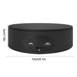 Smart Rotating Display Stand 360 Degree USB Frosted Turntable Swivel Base Bracket For Photography Video Shooting 13cm Mini Size