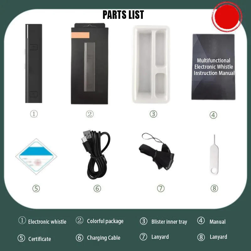 Description Picture 4 of itemMultifunctional Electronic Whistle Rechargeable PE Teacher Football Coach Referee Whistle Flashlight Supply Training Equipment