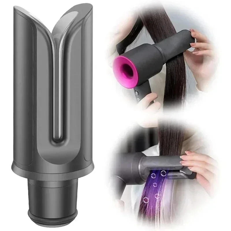 Description Picture 3 of itemFor Dyson Straight Plate Clamp Hair Styling Straightening Airwrap HD Supersonic Hair Dryer Nozzle Attachment Tool