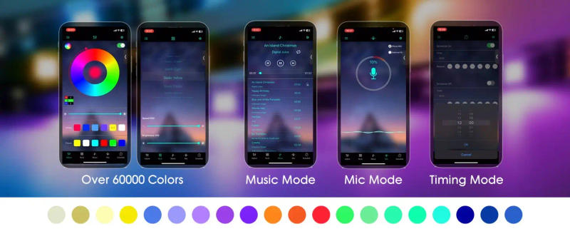 Description Picture 6 of itemTwin Size Bed Frame with LED Lights Charging Station Upholstered Headboard Storage Drawers Sturdy Wood Slats Easy Assembly