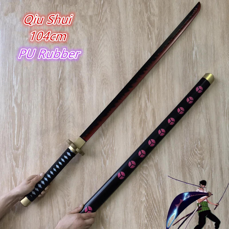 Description Picture 6 of itemCosplay Sword 1:1 Anime Wado Ichimonji Sword Weapon Katana Safety PU Samurai Sword Toy 104cm