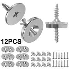 12Pcs Cabinet Door Magnetic Closure Metal Magnetic Door Hidden Closing Magnetic Door Catch Closer for Cabinet Closet
