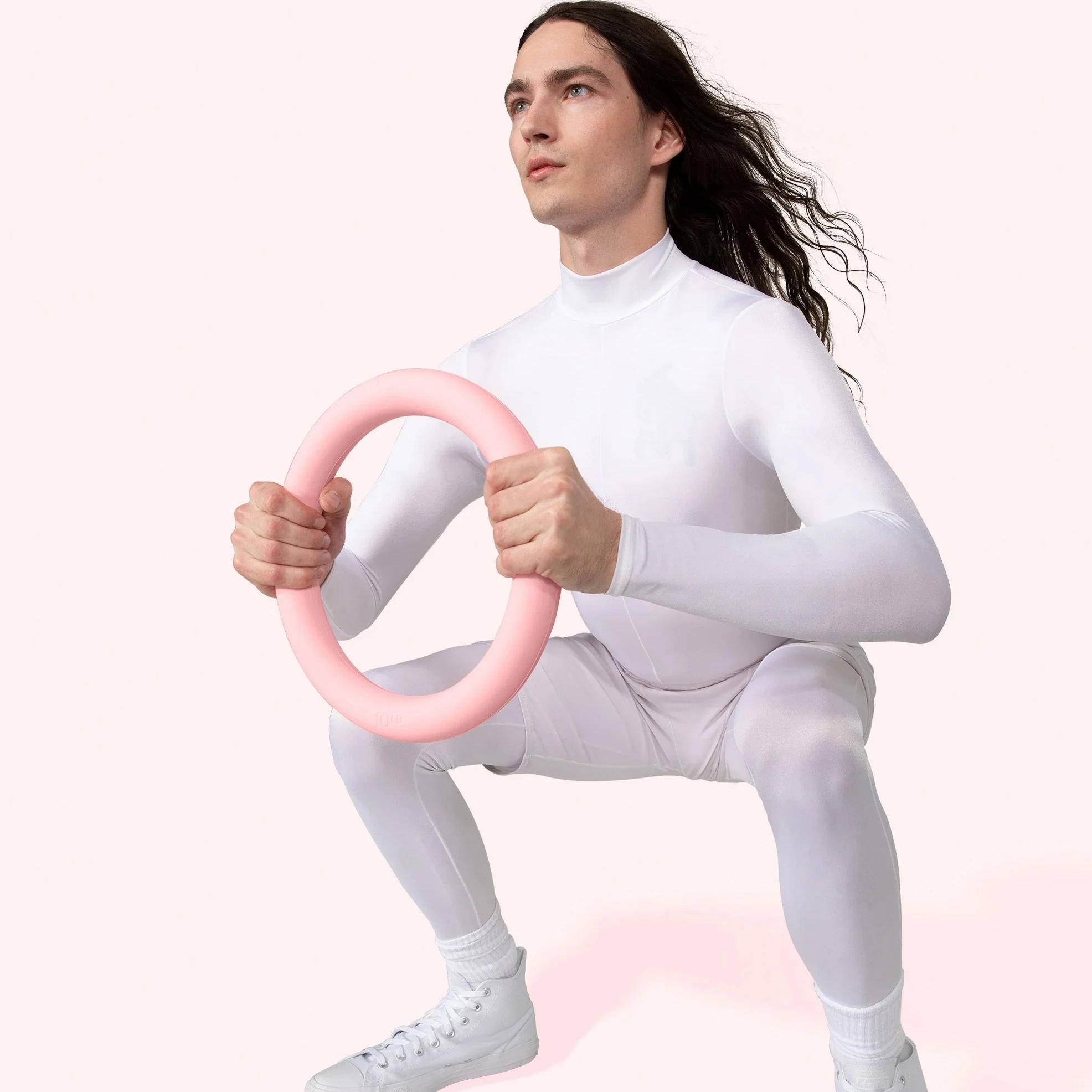 Description Picture 4 of itemCustom Color Home Gym Fitness Yoga Pilates Set Rubber PU Yoga Mat Silicone Dumbbell Power Ring Barbell Bar Beam Ankle Weight