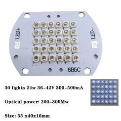 UV 3535 Purple Deep Ultraviolet LED Beads 275-280nm Disinfection 8W16W24W Module