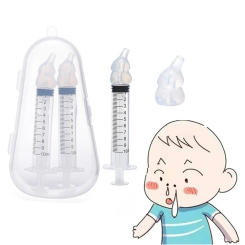 Needle Tube Baby Nasal Aspirator Syringe Baby Nose Cleaner Kids Rhinitis Nasal Washer Reusable Nasal Irrigator Washing for Child