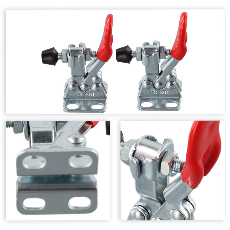 Description Picture 6 of item2PCS Holding Capacity Push Pull Toggle Clamp Set GH-201 Horizontal Toggle Clamp Clip Quick Release Toggle Clamps Hand Clip Tool
