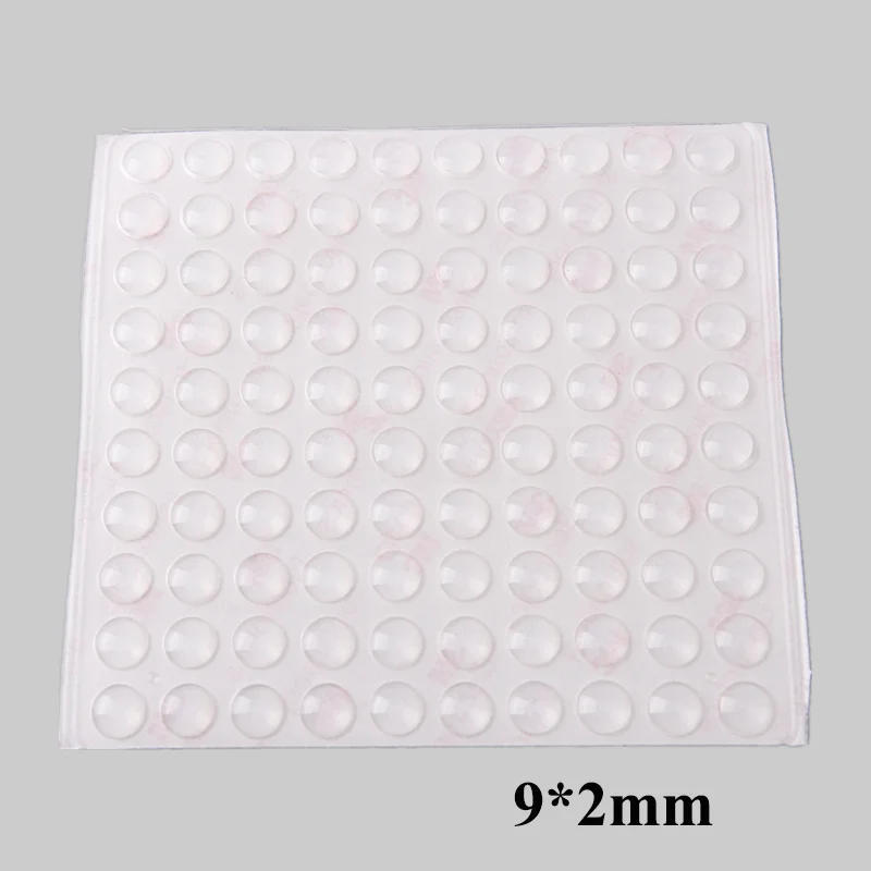 Description Picture 6 of item200Pcs 9x2MM Self-Adhesive Silicone Rubber Feet Pads Furniture Cabinet Laptop Door Stops Bumpers Shock Absorber