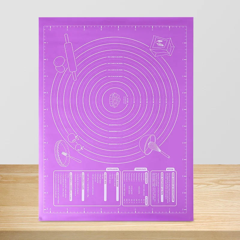 Description Picture 5 of itemKitchens Accessories Silicone Mat Non Stick Baking Pastry Dough Rolling Pizza Making Tools Reusable Cooking Pads