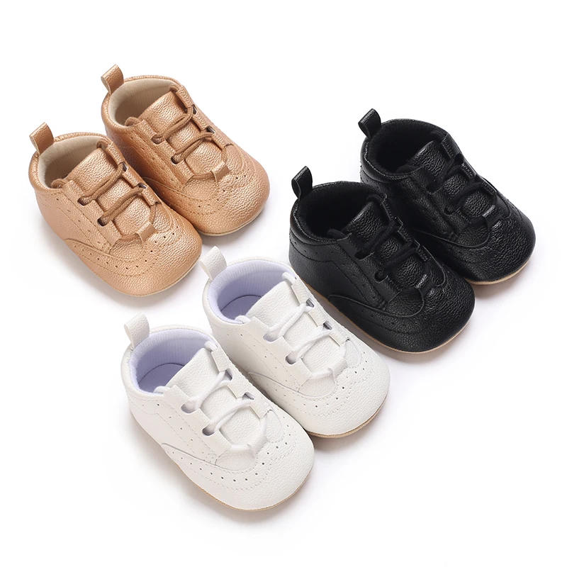 Description Picture 4 of itemNewborn Baby Boys' Shoes Moccasin Fashion Casual Sports Shoes White Baptist Soft Sole Anti Slip First Step