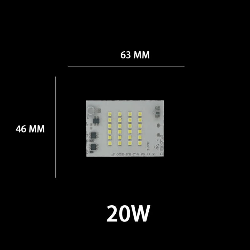 Description Picture 3 of item220V High Lumen 200W SMD2835 LED Chip Matrix LED COB 10W 20W 30W 50W For lighting accessories Spotlight Floodlight LED Bulb DIY