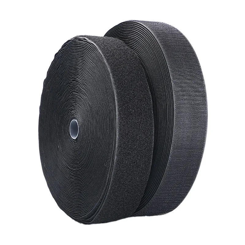 Description Picture 3 of item25Meter Non-Adhesive Fastener Tape Sewing Hook and Loop Black White No Glue Magic Tape Sticker Accessory 16/20/30/50/100mm
