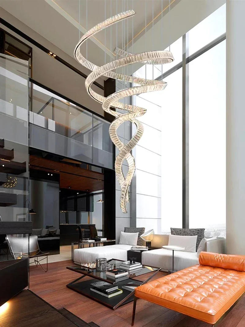 Description Picture 2 of itemModern Luxury Restaurant Pendant Crystal Chandelier Indoor Lighting Ceiling Light LED Pendant Living Room Lighting Fixtures