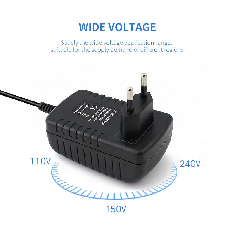 Description Picture 4 of itemUniversal Power Adapter AC 220V 110V TO DC 12V Volt 2A 24W DC Female Switching Power Supply 12V DC Source Lighting Transformer