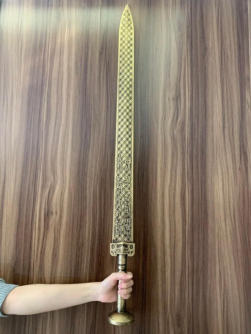 Description Picture 5 of itemNew Chinese Ancient Sword Silver Ver. King of Yue State Dynasty Sword Weapon Role Playing Model Toys Knife Cosplay 1:1 Safety