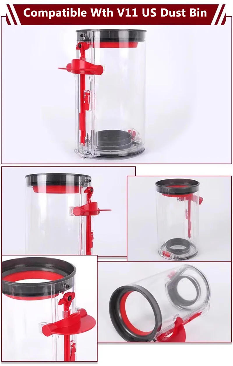 Description Picture 4 of itemUpgraded Canister Trash Cans Replacement Parts For Dyson V11 V15 SV14 SV15 SV22 Vacuum Cleaner Dust Bin Home Accessories