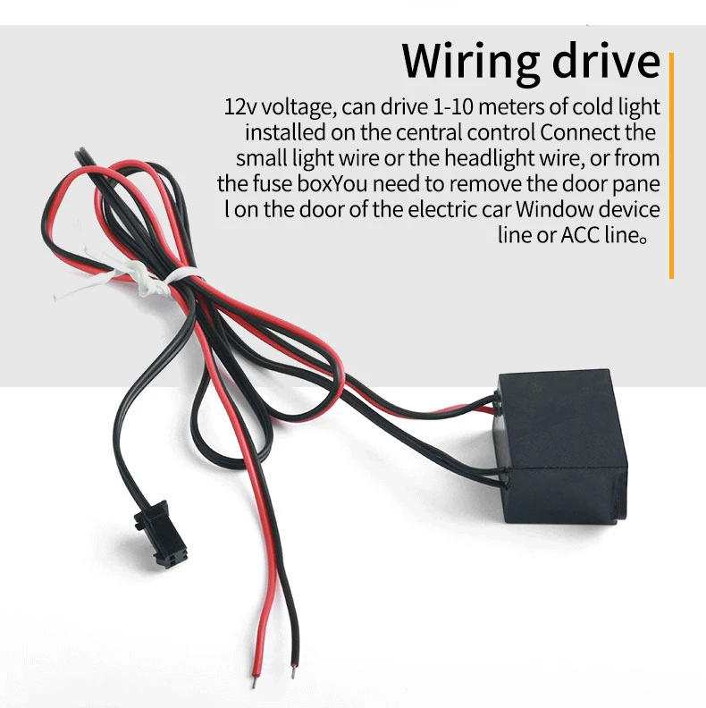 Description Picture 6 of itemAutomotive LED interior decoration light DIY flexible EL wiring automotive atmosphere light USB party diode neon light