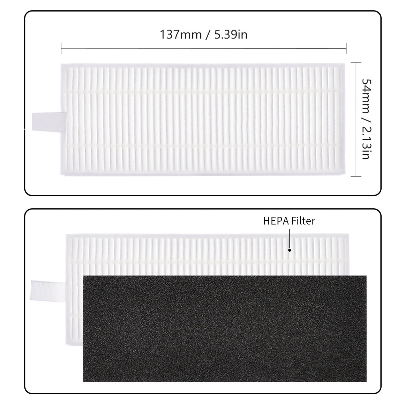 Description Picture 4 of itemFor Ecovacs Deebot U2 DGN22 / U2 Pro Robot Vacuum Cleaner Hepa Filter Mop Cloth Main Side Brush Accessories Replacement Parts