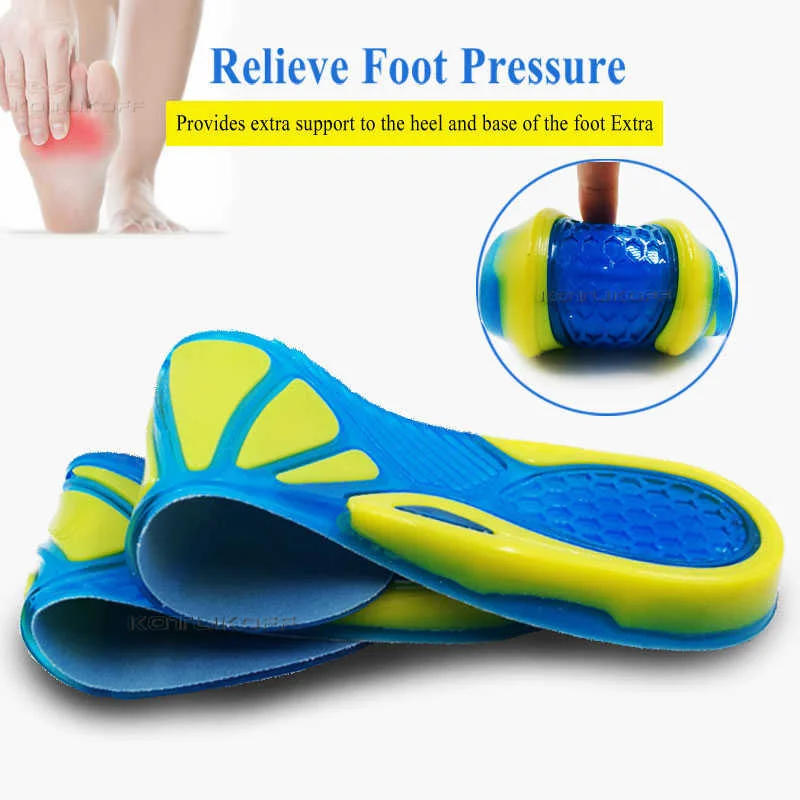 Description Picture 4 of itemShock absorption and pressure reducing sports insole Basketball football Running mountaineering silicone insole