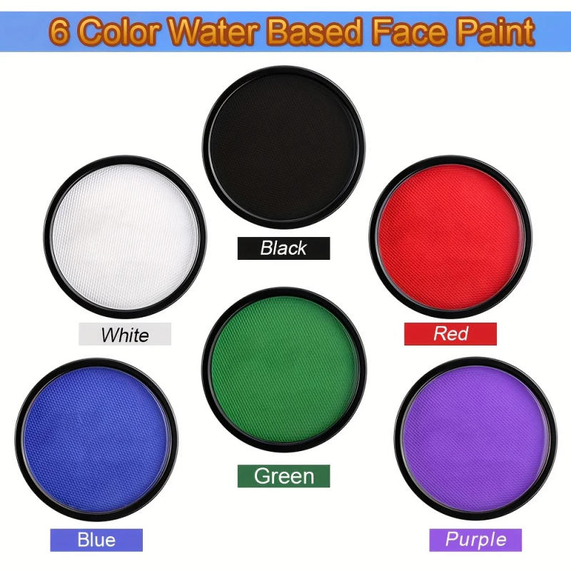 Description Picture 5 of itemWater-activated Face and Body Coloring with 1 Brush,Water-soluble Single-color Face Coloring,Suitable for Cosplay,Halloween