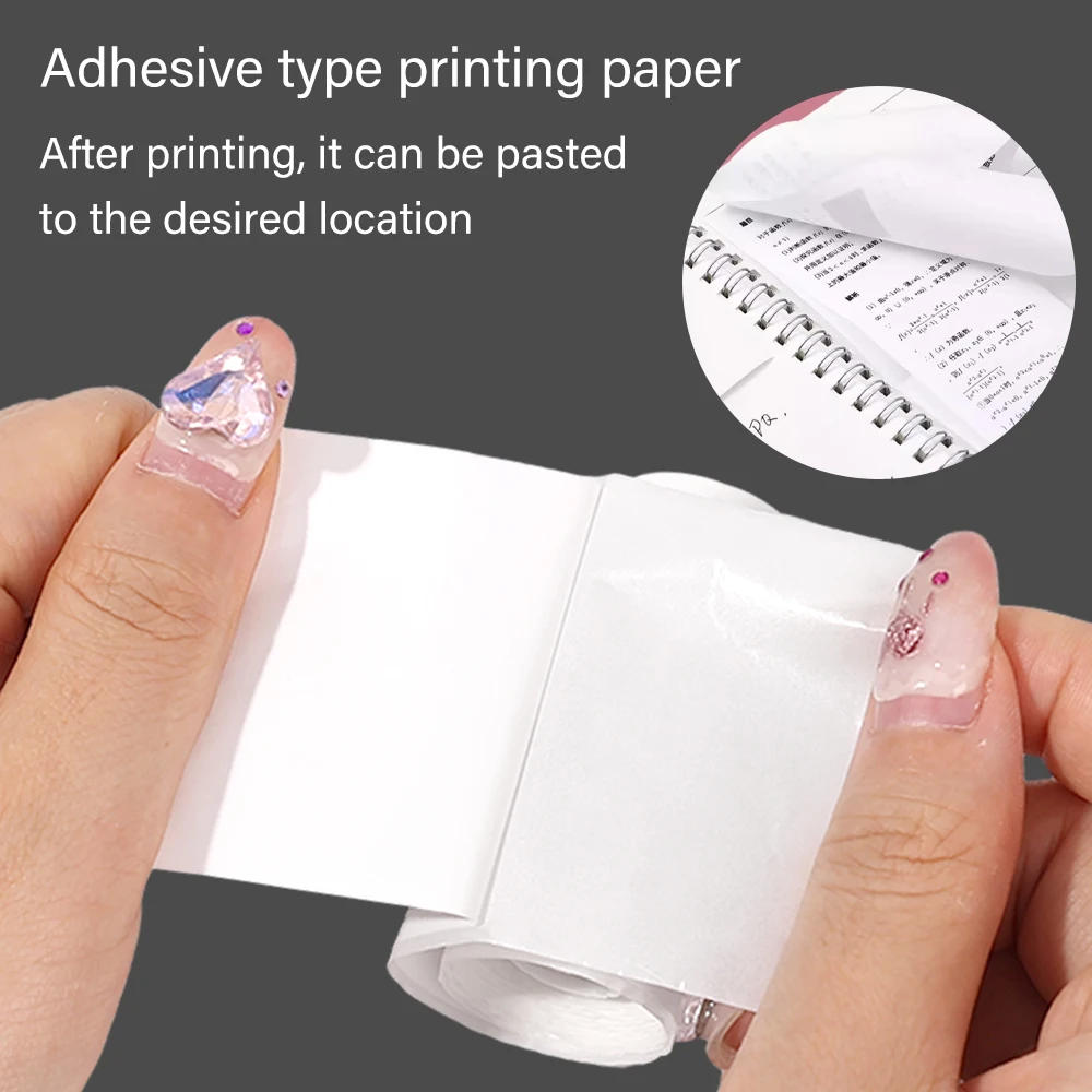 Description Picture 6 of item16Rolls Thermal Printer Papers 57x25mm Self-adhesive Thermal Papers HD Color Label Printers for Inkless Mini Portable Printer