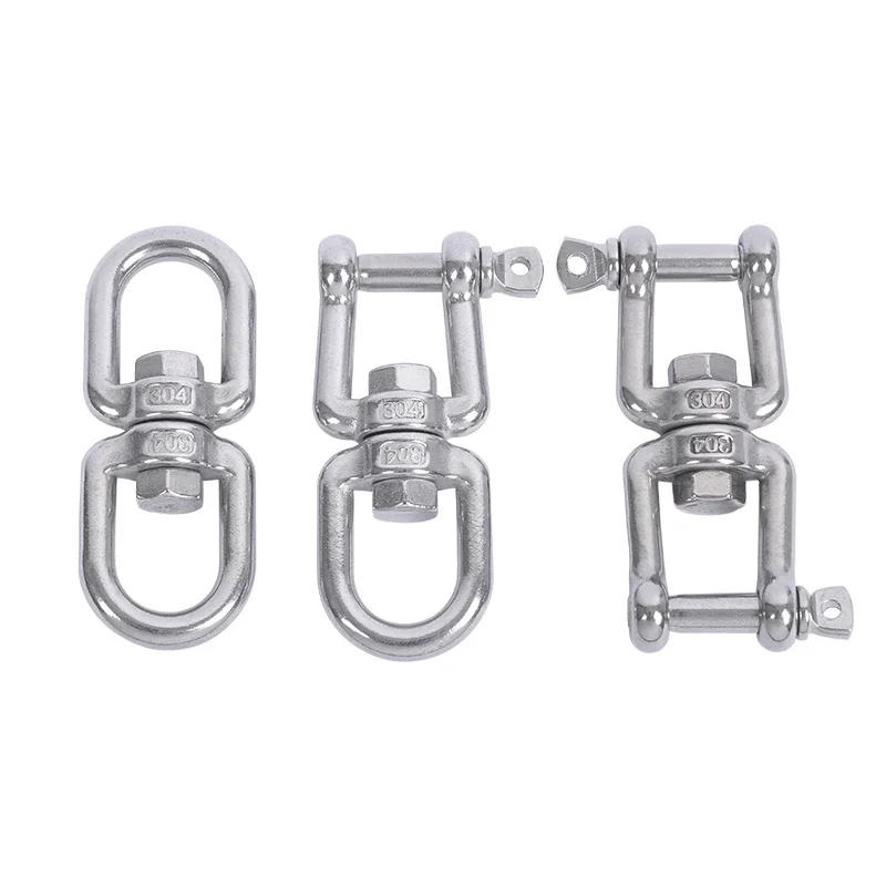 Description Picture 5 of item304 Stainless Steel 360 Degree Rotating 8-Shaped Chain Snap Ring Connecting Hook Swivel Universal Hardware Accessories