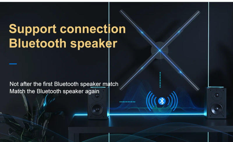 Description Picture 4 of itemP56 3D Hologram Advertising Projector Wifi Led Sign Holographic Lamp Player Remote Display 3D Fan Hologram Logo Light Display