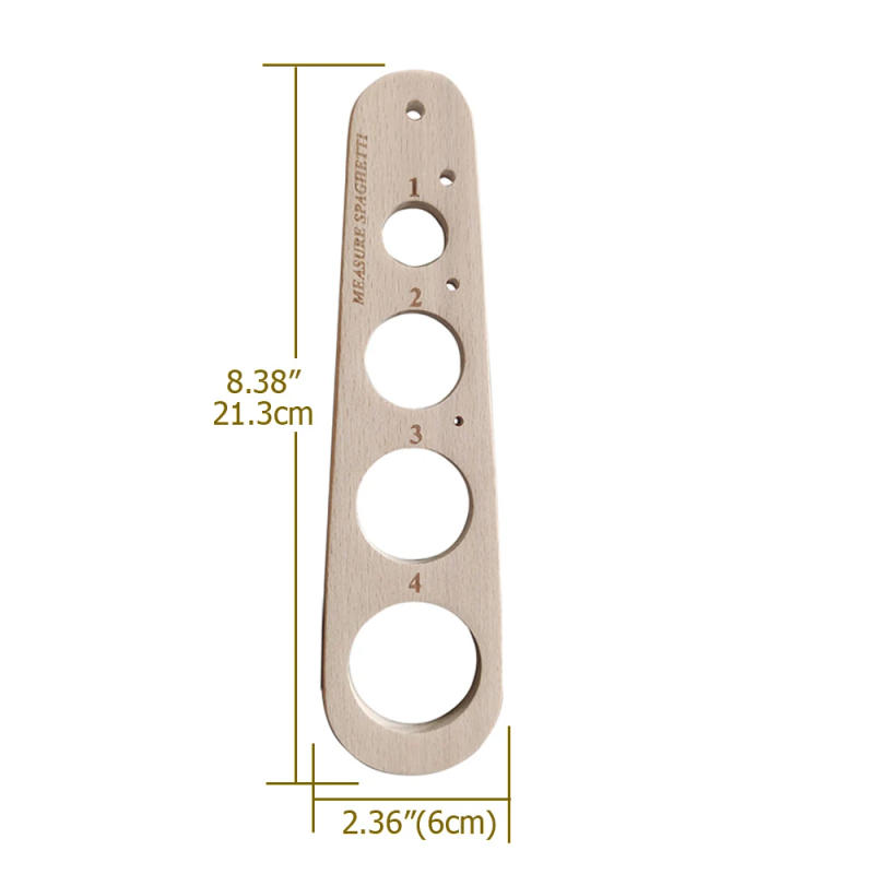 Description Picture 3 of itemWooden Pasta Measurer Spaghetti Italian Kitchen with 4 Holes Beech wood Kitchen Tool