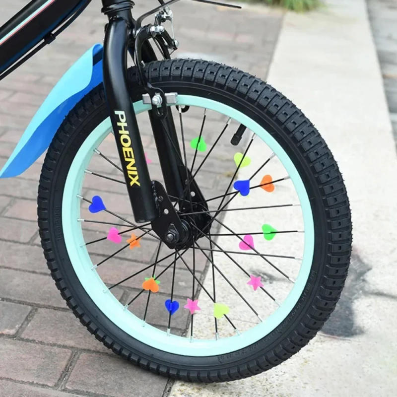 Description Picture 3 of item36PCS Colorful Decorations Clips for Kids Bike Multi Color Plastic Bicycle Wheel Spoke Beads Children Kid Gifts Bike Accessories