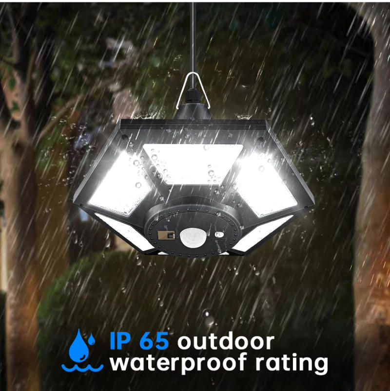 Description Picture 3 of itemSolar Shed Light Solar Pendant Light Indoor Outdoor 180/228 LED 1000LM Solar Indoor Lights Motion Sensor with Remote Control