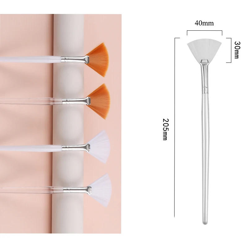 Description Picture 5 of itemPractical Facial Brushes Fan Makeup Brushes Portable Mask Brush Cosmetic Tools for Women Flexible Facial Soft Mask Applicator