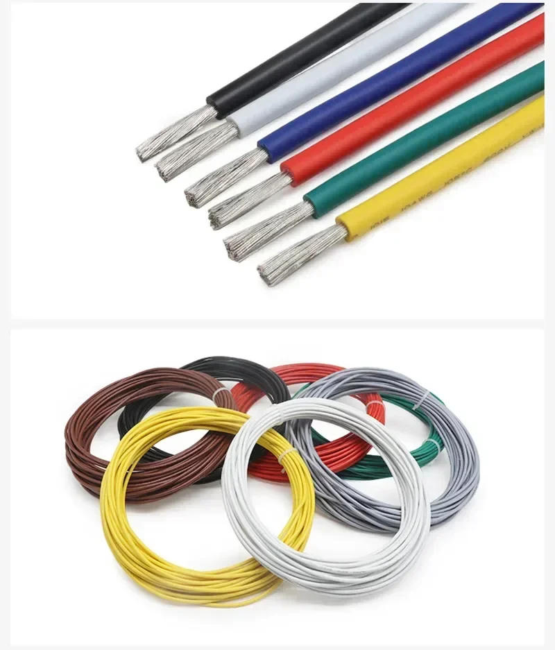 Description Picture 5 of item2/5m  UL1015 Electric Wire 24 22 20 18 16 14 12 10 8 AWG PVC Insulated Lamp Lighting Copper Cable  LED DIY Line 600V