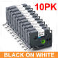 Black on White-10PK