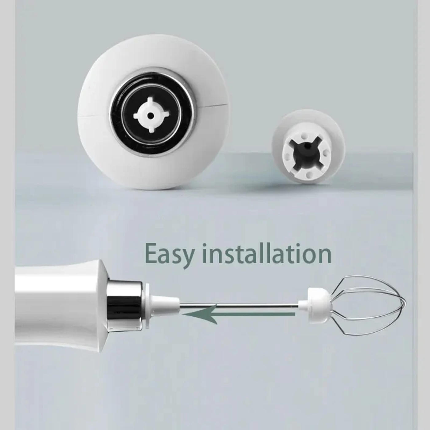 Description Picture 4 of item3 In 1 Portable Rechargeable Electric Milk Frother Foam Maker Handheld Foamer High Speeds Drink Mixer Coffee Frothing Wand