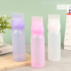 120ml Hair Oil Applicator Bottle Hairdressing Shampoo Bottle Hair Dye Refillable Bottle Hair Coloring Hairdressing Styling Tools