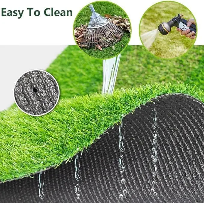 Description Picture 5 of itemLawn Artificial Outdoor Grass Customized Sizes, Fake Grass Zebra Stripe for Landscape (Balcony, Roof, Garden, Park,