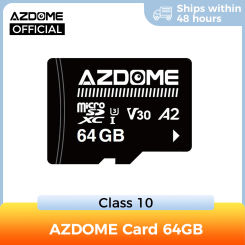 AZDOME 64GB TF Card For AZDOME Dash Cam Car Camera Car DVR Adapters Class 10